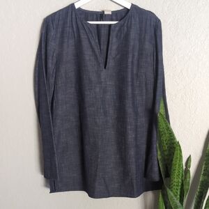 J. Crew Dark Blue Long Sleeve Shirt